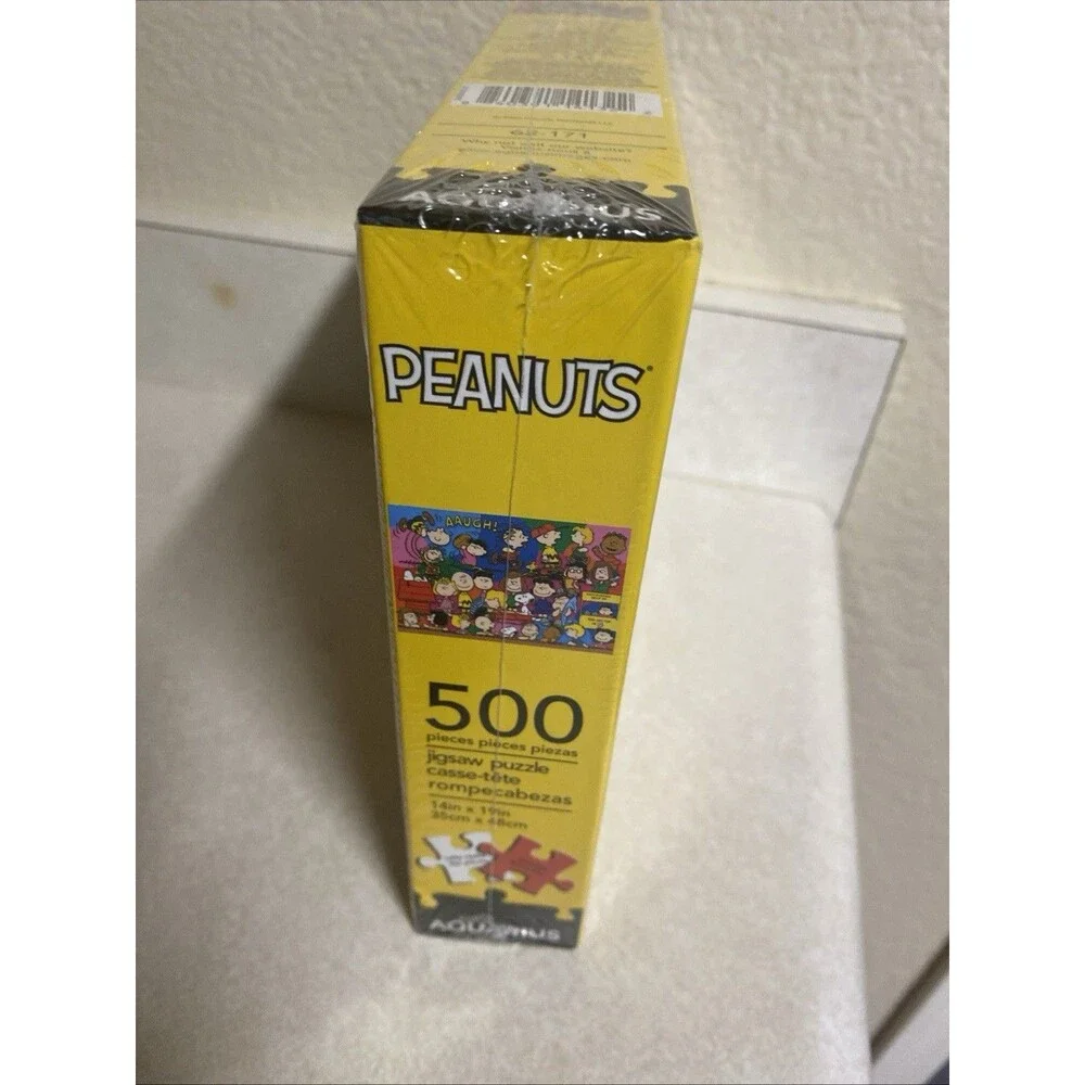 Factory Sealed Aquarius 500 Piece Peanuts Charlie Brown Jigsaw Puzzle #62-171